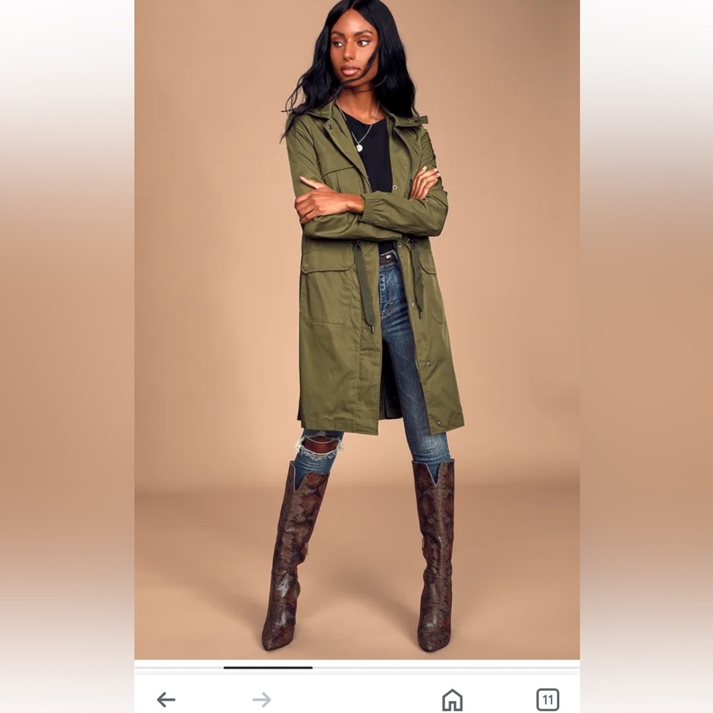 Avec Les Filles Olive Green Jacket